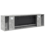 Electric Fireplace Concrete 155 x 30 x 44 cm Engineered wood 8021018