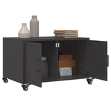 Coffee Table Black 68x50x43.5 cm Steel 846686