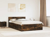 Bed Frame Smoked Oak 120 x 200 cm Engineered Wood 3408603