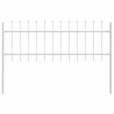 Garden Fence White 3.4 x 0.6 m Powder-coated steel 3334038