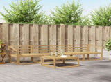 Outdoor Sofa Set 5 pcs White 79 x 79 x 37 cm Solid Acacia Wood 3386038