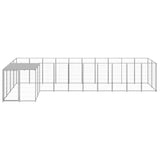 Dog Kennel Silver 7.26 m Steel 3082243