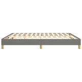 Box Spring Bed Frame Dark Grey Super King Fabric 3121179