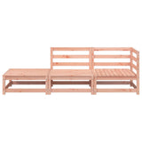 Garden Sofa with Footstool 2-Seater Solid Wood Douglas 837975