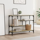 Console Table Sonoma Oak 100x30x75 cm Engineered Wood 838914