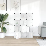 Storage Cube Organiser Transparent PP Plastic, Steel Large 340555