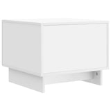 Coffee Table with Drawer White 49 x 50 x 40 cm Engineered Wood 894045
