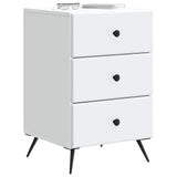 Bedside Cabinet White 43 x 41 x 66.5 cm Engineered Wood 895475