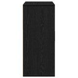 Sideboard with Drawer Black Oak 60 x 31 x 70 cm Engineered Wood 871407