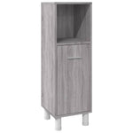 ZNTS 3 Piece Bathroom Cabinet Set Grey Sonoma Engineered Wood 3187610