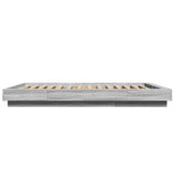 Bed Frame without Mattress Grey Sonoma 140x190 cm 3281222
