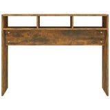 Console Table Smoked Oak 105x30x80 cm Engineered Wood 815939
