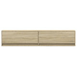 TV Wall Cabinet with LED Sonoma Oak 180x31x38 cm 3307949