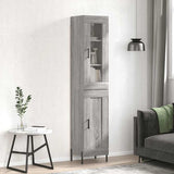 Highboard Grey Sonoma 34,5x34x180 cm Engineered Wood 3199503