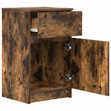 Bedside Cabinets 2 pcs Smoked Oak 39x35x65 cm Engineered Wood 861328