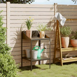 Plant Stand Anthracite 56.5x54.5x100 cm Galvanised Steel 364534