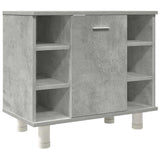 3 Piece Bathroom Furniture Set Concrete Grey Engineered Wood 3324854