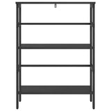 Bookshelf Black Oak 60 x 29.5 x 81 cm Engineered Wood 883916