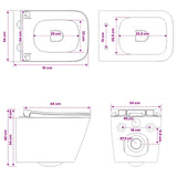 Wall-hung Toilet Ceramic White 42045639