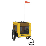 Pet Bike Trailer Yellow and Black Oxford Fabric&Iron 93924