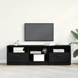 TV Cabinet Black Oak 150 x 33.5 x 45 cm Engineered Wood 862744