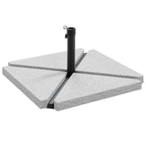 5 Piece Garden Parasol Base Set Granite and Steel 3318586