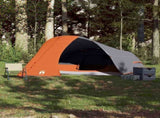 Camping Tent Dome 4-Person Grey and Orange Waterproof 94729