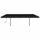 Manual Retractable Awning with LED 6x3 m Anthracite 3070204