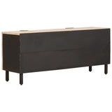 TV Cabinet White Wash Finish 105 x 33 x 46 cm Solid Mango Wood 4017864