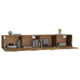Wall Cabinets 2 pcs Smoked Oak 100x36,5x35 cm Engineered Wood 3115665