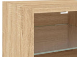 6 Piece TV Wall Units with LED Sonoma Oak Engineered Wood 3216617