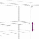 File Cabinet Black 90x40x70 cm Steel 339722