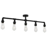 Ceiling Lamp Black 5 x E27 Bulbs 281629