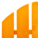 315888 Garden Adirondack Rocking Chair Solid Fir Wood Orange