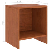 Bedside Cabinets 2 pcs Honey Brown 35x30x40 cm Solid Pinewood 322241