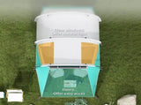 Three-Man, 3000mm Water-Resistant Two-Room Tunnel Tent - Green T3398P349027