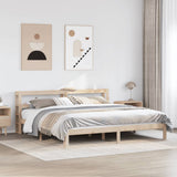 Bed Frame with Headboard without Mattress 200x200 cm 3306055