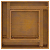 Fire Pit Brown 60 x 60 x 30 cm Weathering Steel 858963