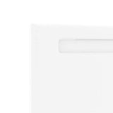 LED Headboard White 90 cm Faux Leather 42007294