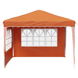 Pop-up Party Tent 288 x 288 x 245 cm Orange Oxford Fabric 42019767