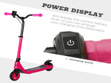 Electric Scooter, 120W Motor E-Scooter, Adjustable Height, Rear Brake for Ages 6 Years - Pink T3398P349443