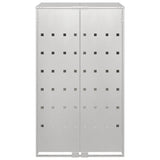 Wheelie Bin Storage with Gas Lift-up Lid for 240L Bin Silver 42018689