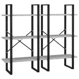 Storage Shelf Concrete Grey 60x30x210cm Engineered Wood 806521