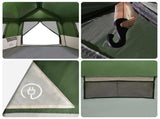 Instant Tent with Rainfly 12-Person Quick-Release Green 42008405