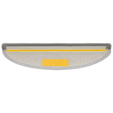 Stair Mats 10 pcs 56x17x3 cm Light Grey Half Round 149741