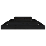 Planter Black 110x110x27 cm Solid Wood Pine 823875