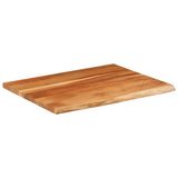 Desk Top 110x80x3.8 cm Rectangular Solid Wood Acacia Live Edge 370317