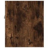 2 Piece Bathroom Furniture Set Smoked Oak Engineered Wood 826623