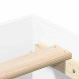 Bed Frame 2 pcs White 152 x 203 cm Engineered Wood 3402867