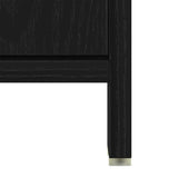 Bathroom Cabinet with Mirror Black Oak Engineered Wood 862014